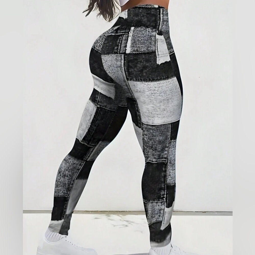 Women High Waist High Stretch Polyester Tight Leggings